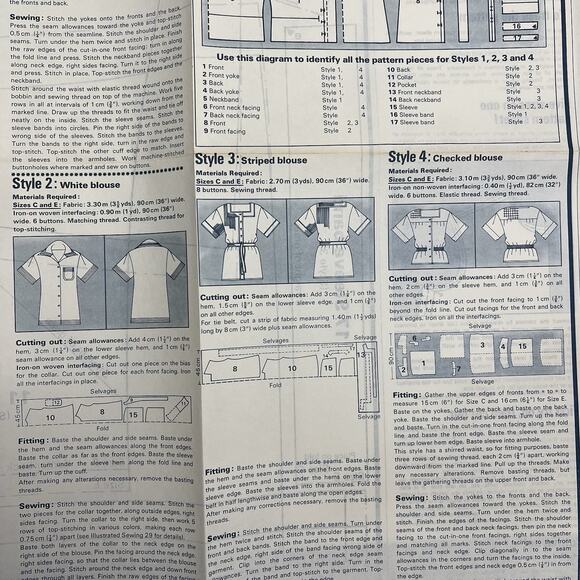 Vintage Designer Sewing Patterns Uncut Lot Of 4 Evening Dress Nightdress Blouse - Picture 9 of 12